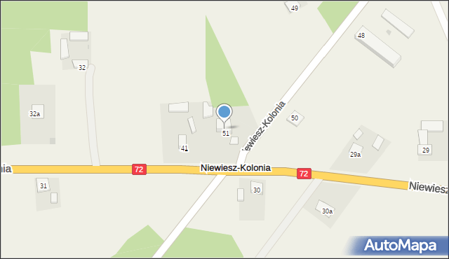 Niewiesz, Niewiesz, 51, mapa Niewiesz