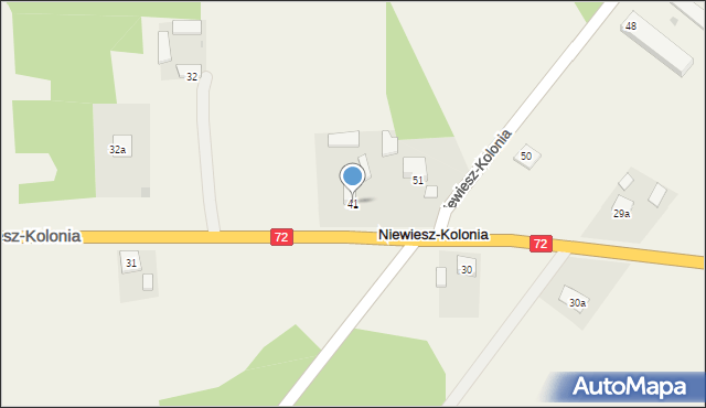 Niewiesz-Kolonia, Niewiesz-Kolonia, 17, mapa Niewiesz-Kolonia