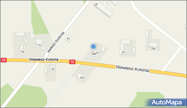 Niewiesz-Kolonia, Niewiesz-Kolonia, 29a, mapa Niewiesz-Kolonia