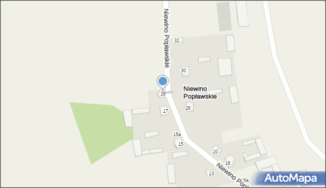 Niewino Popławskie, Niewino Popławskie, 19, mapa Niewino Popławskie