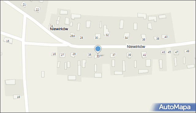 Niewirków, Niewirków, 33, mapa Niewirków