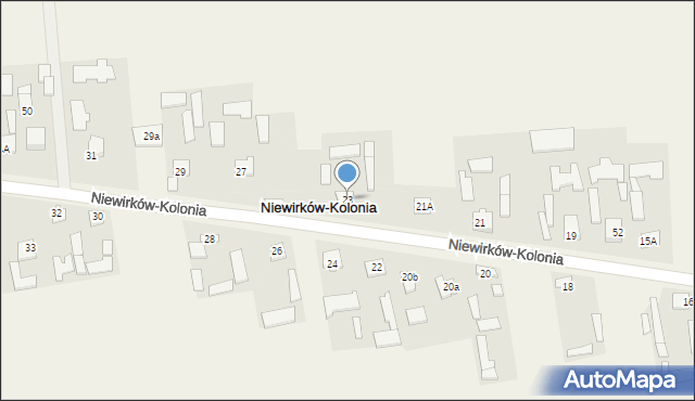 Niewirków-Kolonia, Niewirków-Kolonia, 23, mapa Niewirków-Kolonia