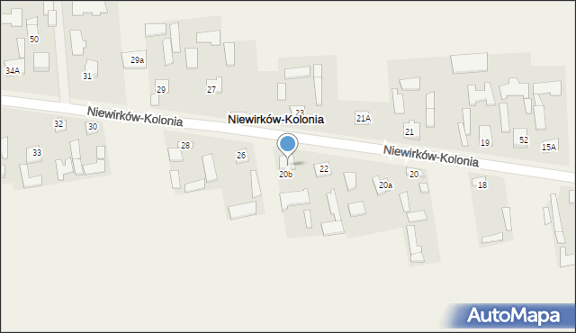 Niewirków-Kolonia, Niewirków-Kolonia, 24, mapa Niewirków-Kolonia