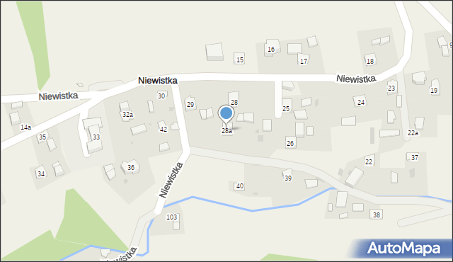 Niewistka, Niewistka, 28a, mapa Niewistka