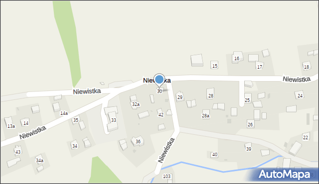 Niewistka, Niewistka, 30, mapa Niewistka