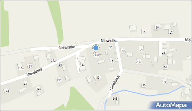 Niewistka, Niewistka, 32a, mapa Niewistka