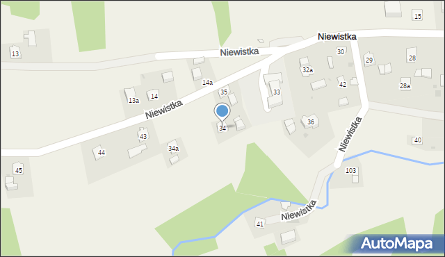 Niewistka, Niewistka, 34, mapa Niewistka