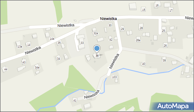 Niewistka, Niewistka, 36, mapa Niewistka