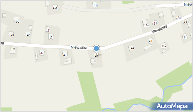 Niewistka, Niewistka, 45, mapa Niewistka