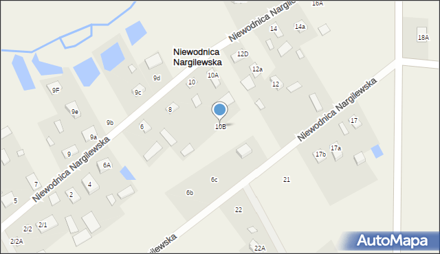 Niewodnica Nargilewska, Niewodnica Nargilewska, 10B, mapa Niewodnica Nargilewska