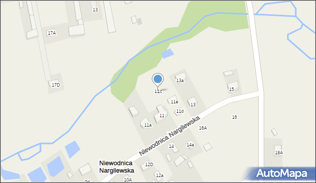 Niewodnica Nargilewska, Niewodnica Nargilewska, 11c, mapa Niewodnica Nargilewska