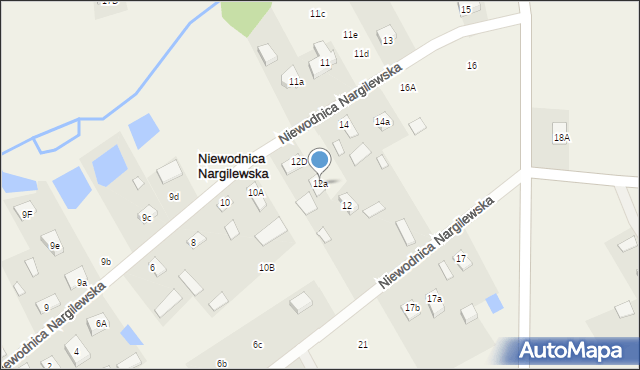 Niewodnica Nargilewska, Niewodnica Nargilewska, 12a, mapa Niewodnica Nargilewska