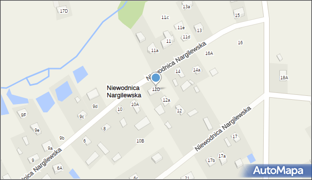 Niewodnica Nargilewska, Niewodnica Nargilewska, 12D, mapa Niewodnica Nargilewska