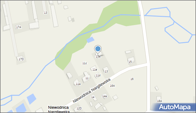 Niewodnica Nargilewska, Niewodnica Nargilewska, 13a, mapa Niewodnica Nargilewska