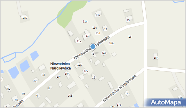 Niewodnica Nargilewska, Niewodnica Nargilewska, 14, mapa Niewodnica Nargilewska