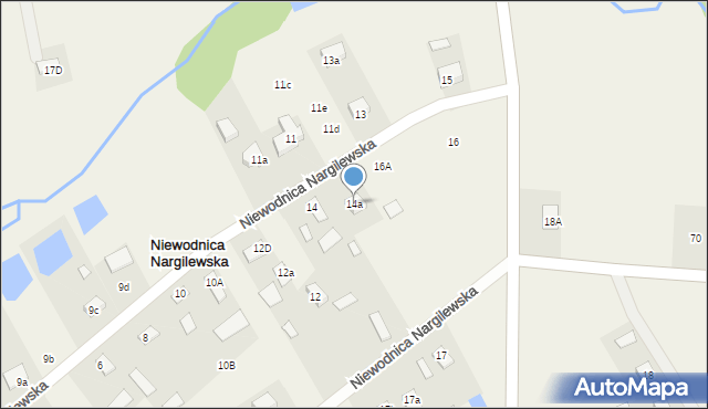 Niewodnica Nargilewska, Niewodnica Nargilewska, 14a, mapa Niewodnica Nargilewska