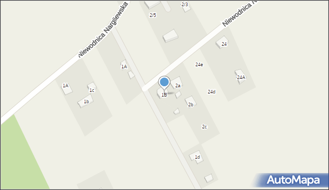Niewodnica Nargilewska, Niewodnica Nargilewska, 1B, mapa Niewodnica Nargilewska