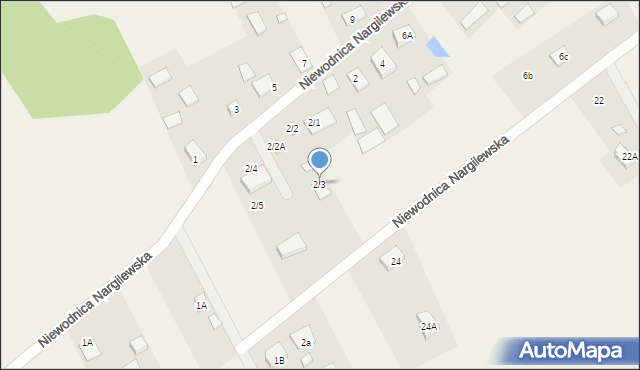 Niewodnica Nargilewska, Niewodnica Nargilewska, 2/3, mapa Niewodnica Nargilewska