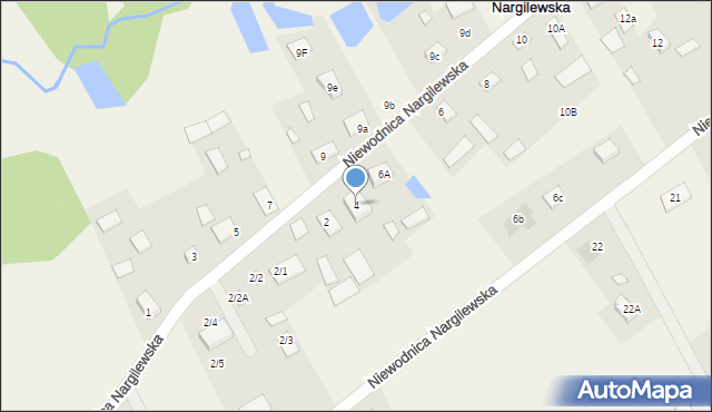 Niewodnica Nargilewska, Niewodnica Nargilewska, 4, mapa Niewodnica Nargilewska