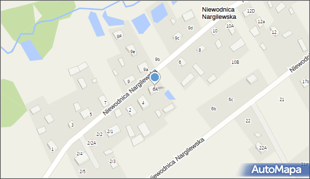 Niewodnica Nargilewska, Niewodnica Nargilewska, 6A, mapa Niewodnica Nargilewska