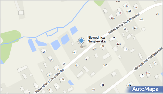 Niewodnica Nargilewska, Niewodnica Nargilewska, 9d, mapa Niewodnica Nargilewska