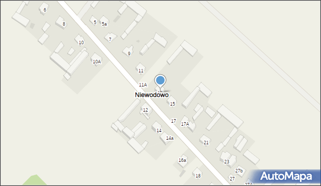 Niewodowo, Niewodowo, 13, mapa Niewodowo