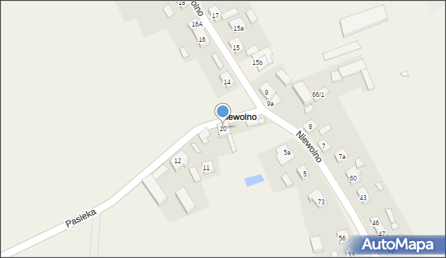 Niewolno, Niewolno, 10, mapa Niewolno