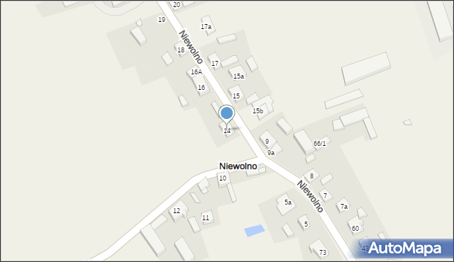 Niewolno, Niewolno, 14, mapa Niewolno