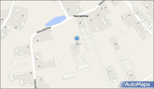 Niezabitów, Niezabitów, 29, mapa Niezabitów