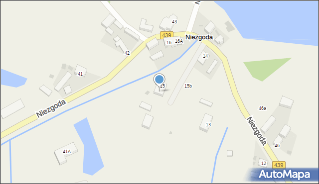 Niezgoda, Niezgoda, 15A, mapa Niezgoda