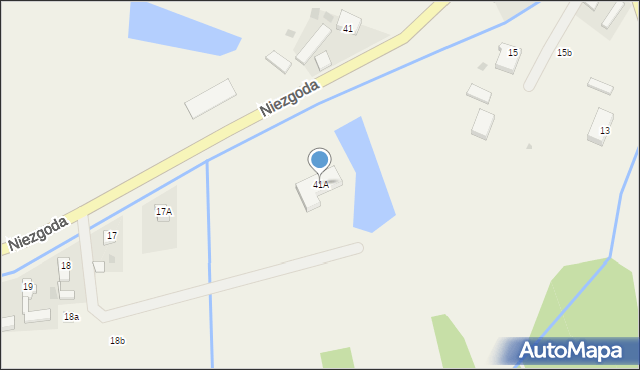 Niezgoda, Niezgoda, 41A, mapa Niezgoda