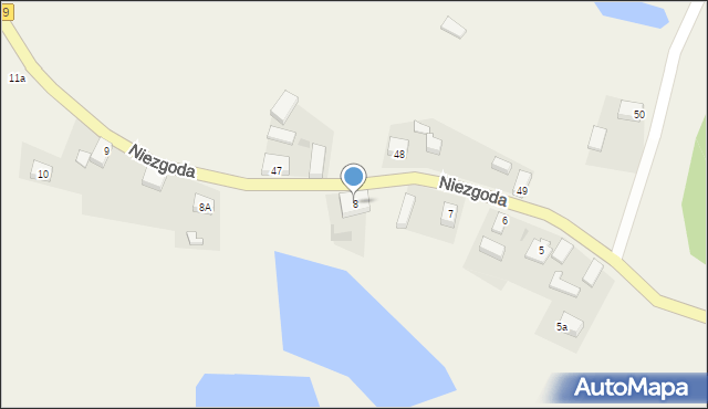 Niezgoda, Niezgoda, 8, mapa Niezgoda