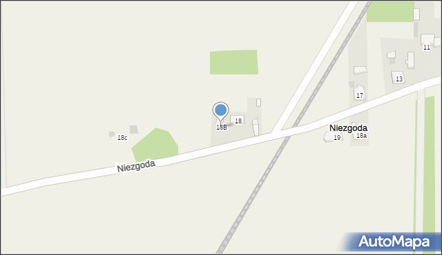 Niezgoda, Niezgoda, 18B, mapa Niezgoda