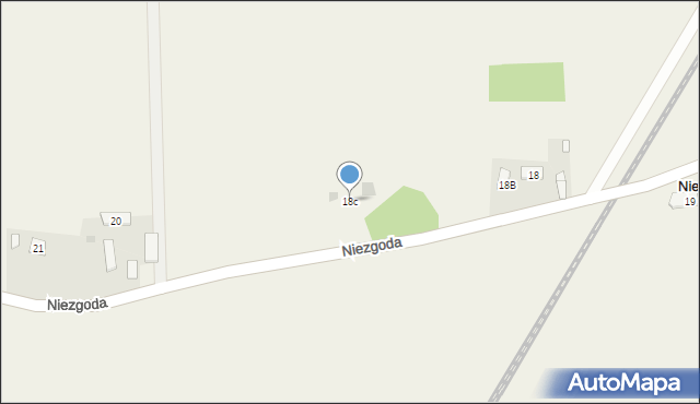 Niezgoda, Niezgoda, 18c, mapa Niezgoda