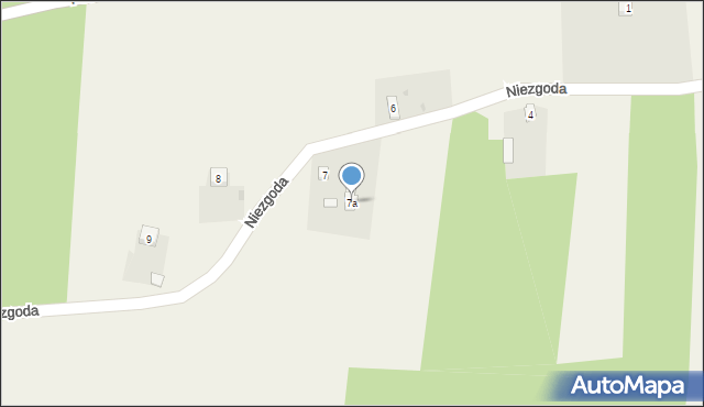 Niezgoda, Niezgoda, 7a, mapa Niezgoda