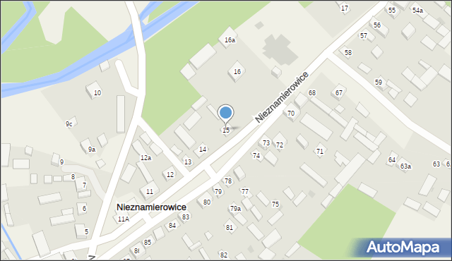 Nieznamierowice, Nieznamierowice, 15, mapa Nieznamierowice