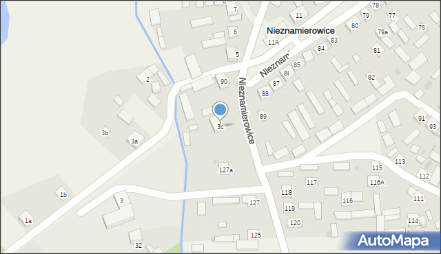 Nieznamierowice, Nieznamierowice, 3c, mapa Nieznamierowice
