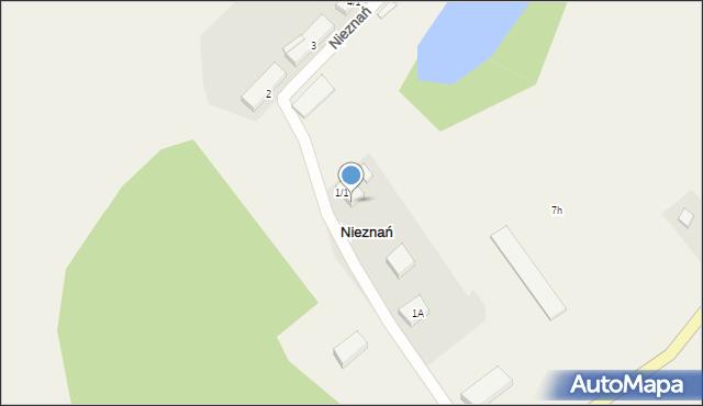 Nieznań, Nieznań, 1/2, mapa Nieznań