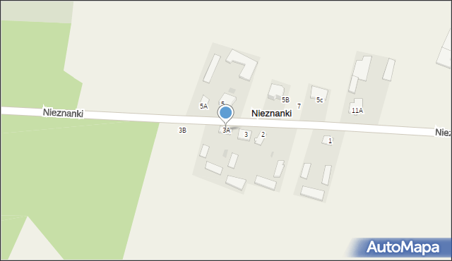 Nieznanki, Nieznanki, 3A, mapa Nieznanki