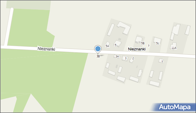 Nieznanki, Nieznanki, 3B, mapa Nieznanki