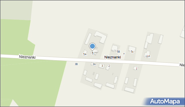 Nieznanki, Nieznanki, 5, mapa Nieznanki