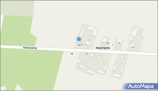 Nieznanki, Nieznanki, 5A, mapa Nieznanki