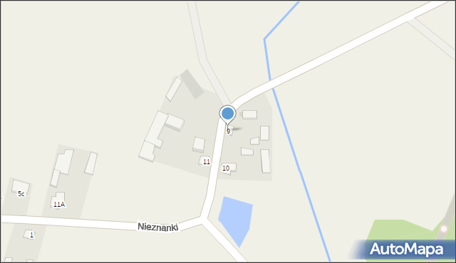 Nieznanki, Nieznanki, 9, mapa Nieznanki