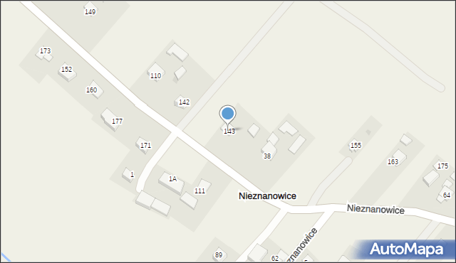 Nieznanowice, Nieznanowice, 143, mapa Nieznanowice