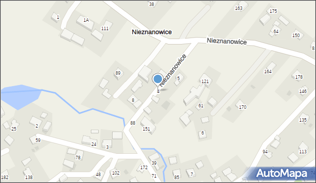 Nieznanowice, Nieznanowice, 4, mapa Nieznanowice