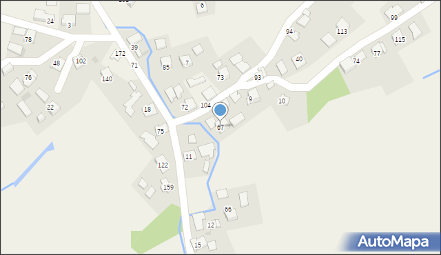 Nieznanowice, Nieznanowice, 67, mapa Nieznanowice