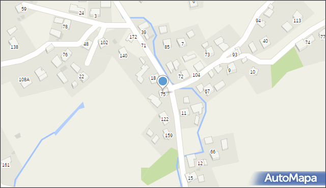 Nieznanowice, Nieznanowice, 75, mapa Nieznanowice