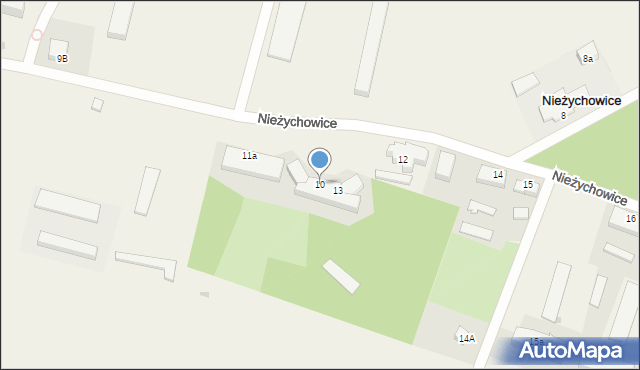 Nieżychowice, Nieżychowice, 10, mapa Nieżychowice