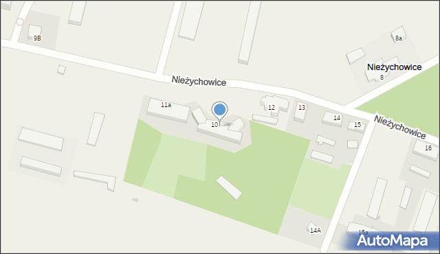 Nieżychowice, Nieżychowice, 11, mapa Nieżychowice