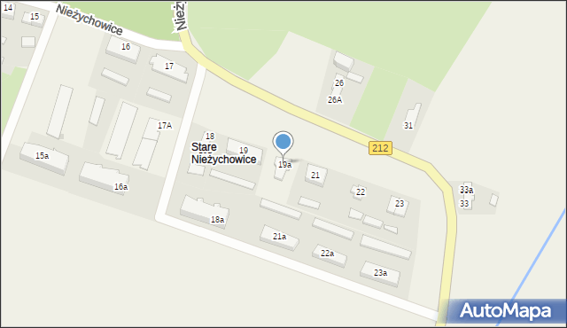 Nieżychowice, Nieżychowice, 19a, mapa Nieżychowice